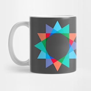 Rainbow sun Mug